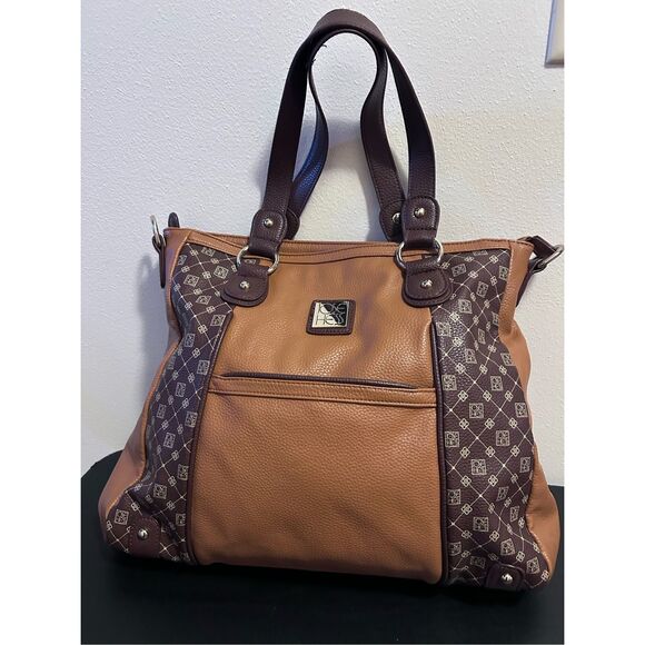 Danbury Mint Jose Hess Large Tote Handbag Purse I Love You - Picture 2 of 16